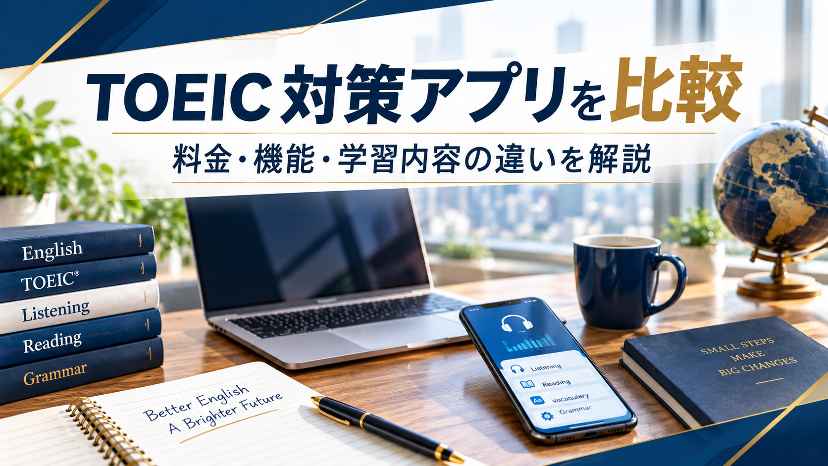 スタディサプリENGLISHとTOEIC対策アプリを比較!料金・機能・学習内容の違いを解説