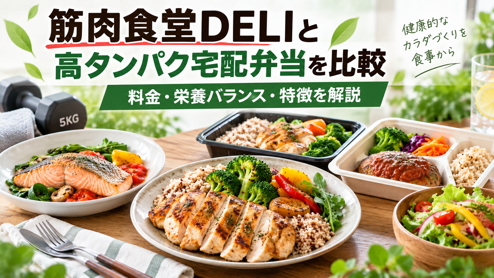 筋肉食堂DELIと高タンパク宅配弁当を比較!料金・栄養バランス・特徴を解説