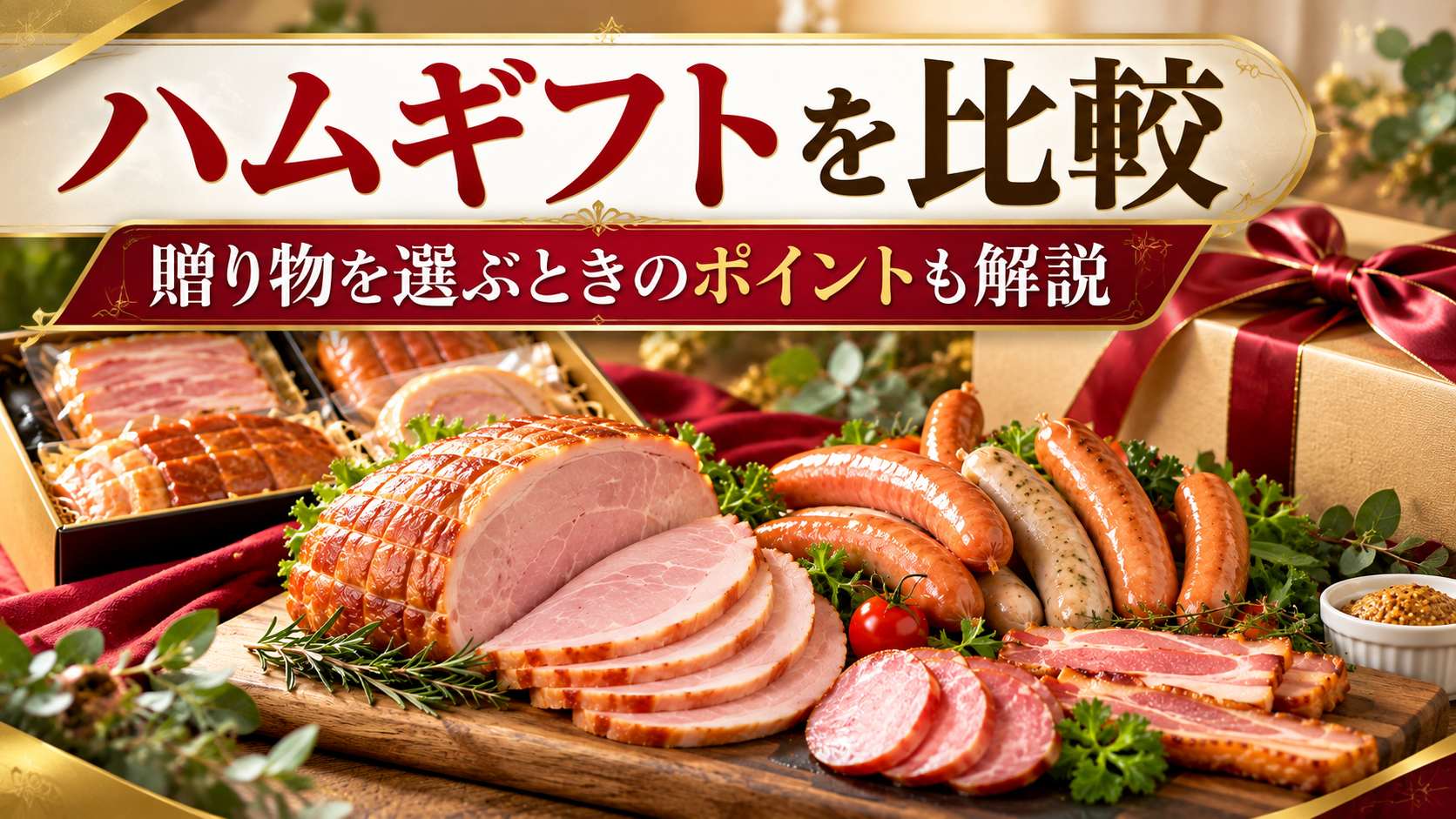 サイボクハムとハムギフトを比較!贈り物を選ぶときのポイントも解説