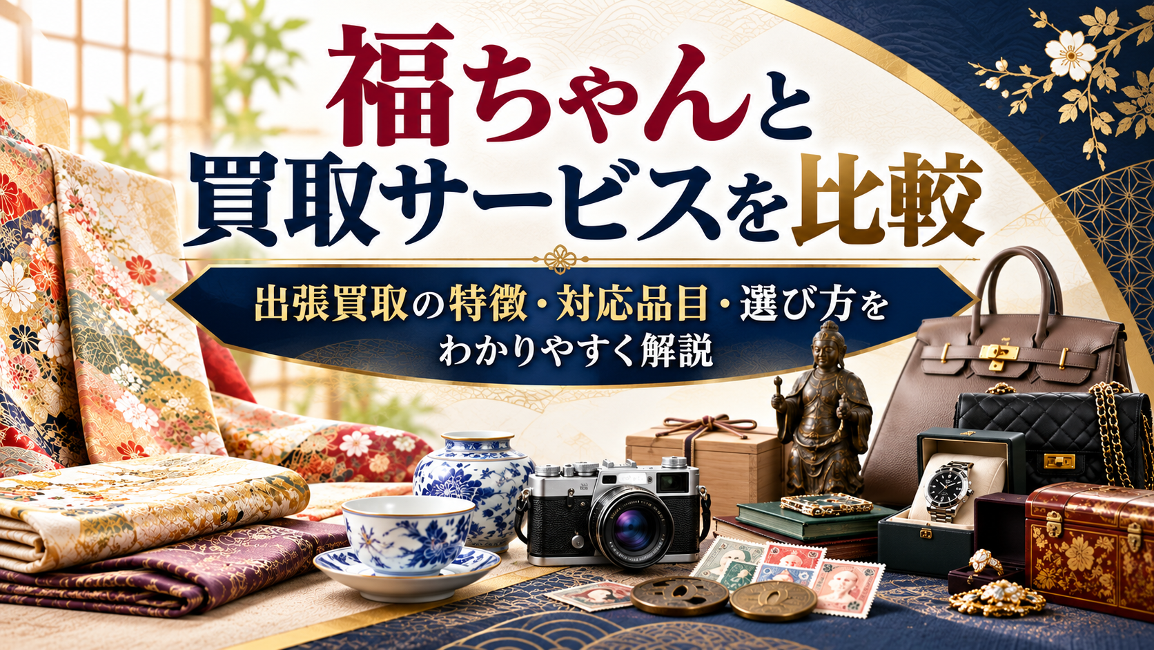 福ちゃんと買取サービスを比較|出張買取の特徴や対応品目、選び方をわかりやすく解説