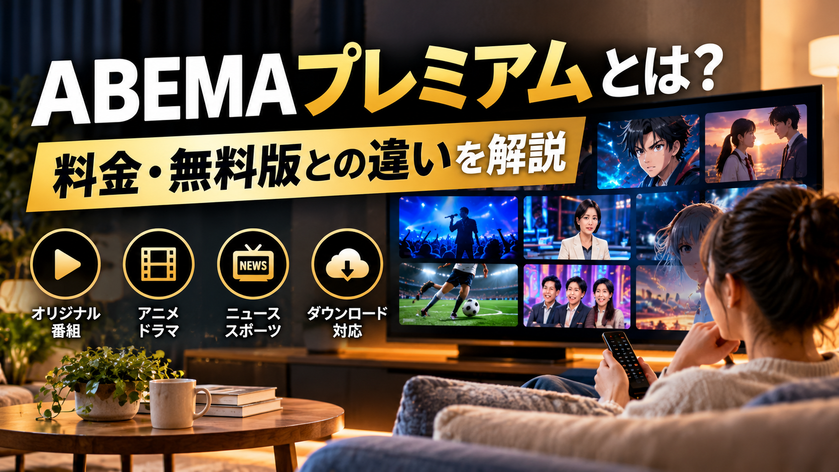 ABEMAプレミアムとは?料金・無料版との違い・特徴を徹底解説