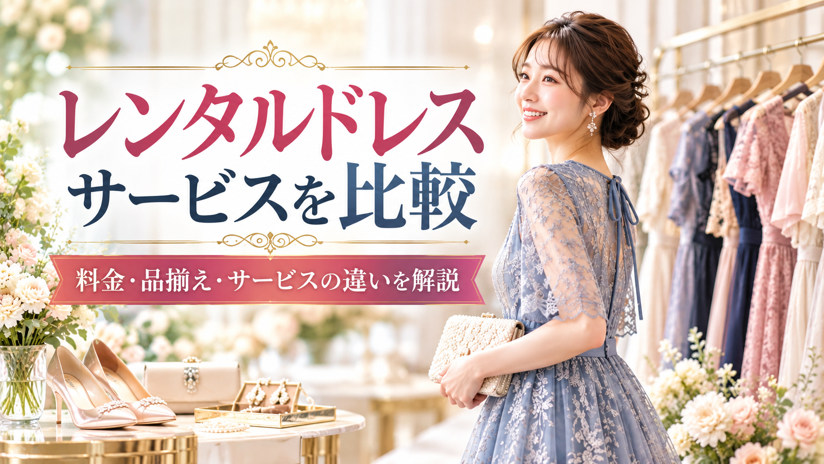 おしゃれコンシャスとレンタルドレス各社を比較!料金・品揃え・サービスの違いを解説