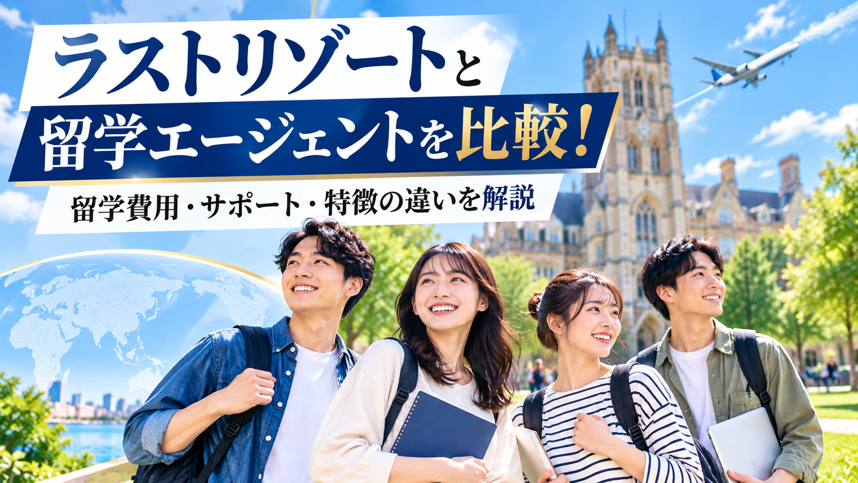 ラストリゾートと留学エージェントを比較！費用・サポート・特徴の違いを解説