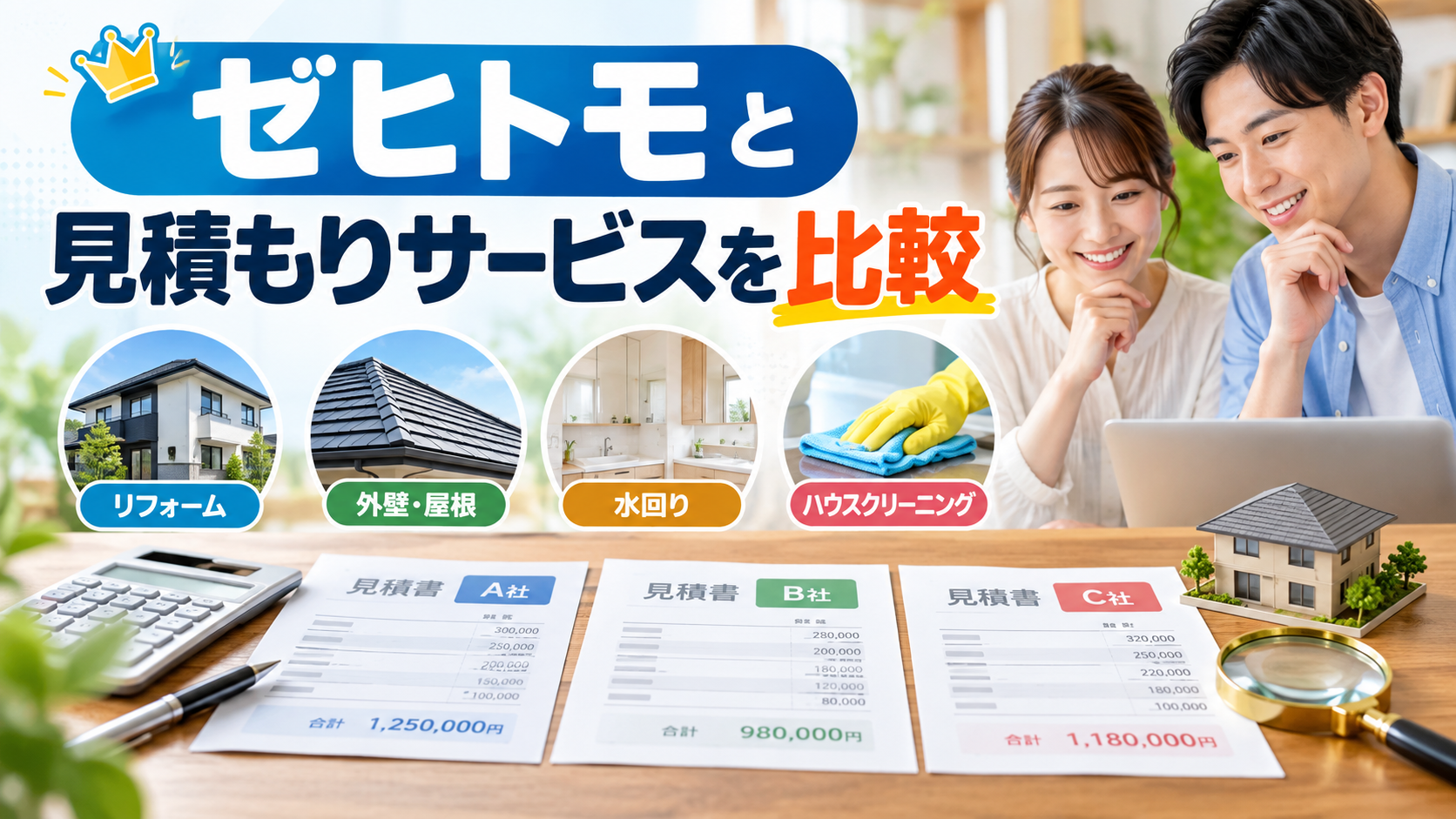 ゼヒトモと見積もりサービスを比較|料金・特徴・業者の探し方をわかりやすく解説